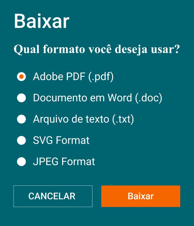 baixar CV pelo aplicativo para fazer currículo