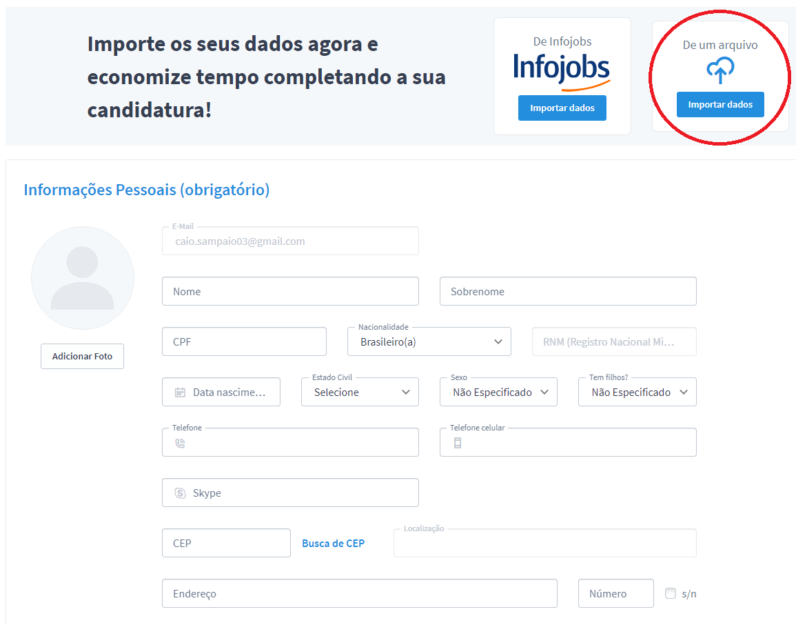 Como importar dados no portal Atacadão trabalhe conosco.