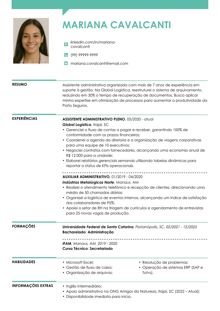 Formato ATS de currículo