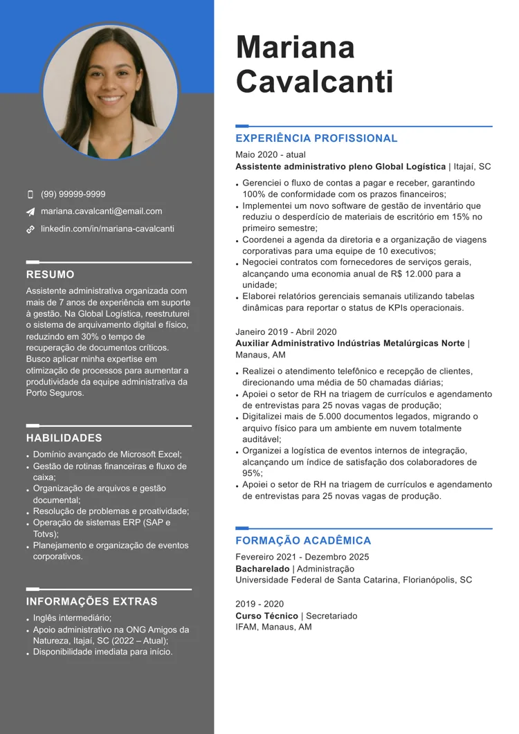 currículo modelo ATS