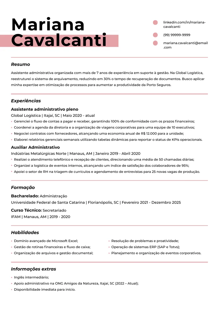 Currículo ATS friendly