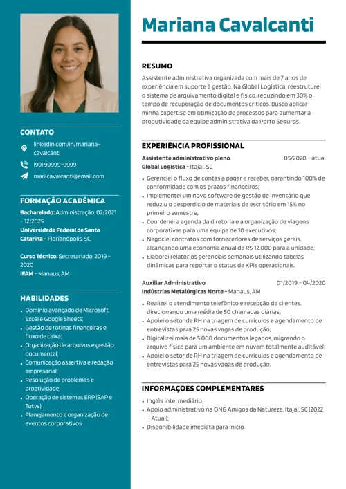 exemplo de currículo ATS