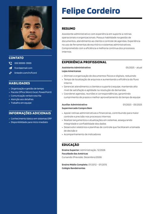 Curriculo basico do gerador da LiveCareer