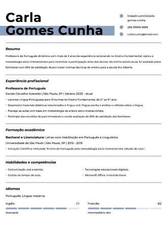 Currículo criativo