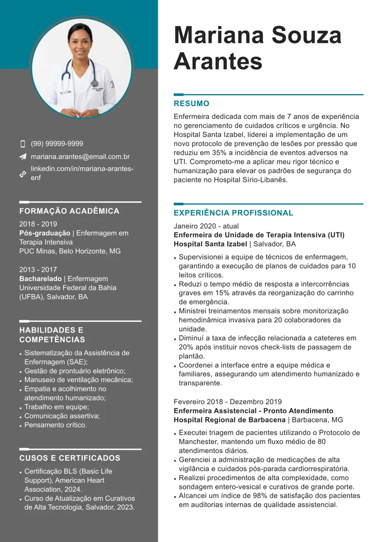 Currículo de enfermagem