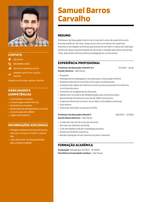  exemplo de currículo para enviar por email