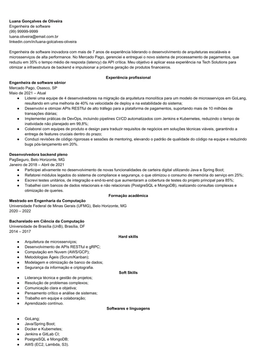 exemplo de currículo com hard skills