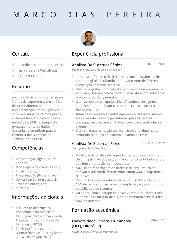 imagem de currículo atualizado