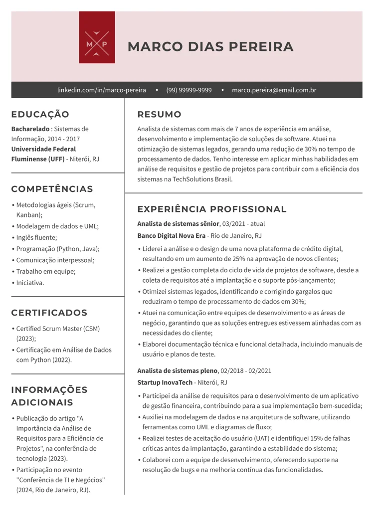 imagem de currículo original