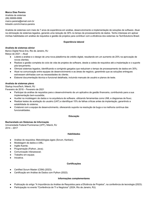 imagem de currículo