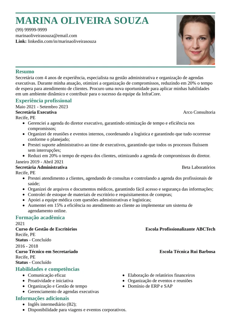 modelo prático de curriculum vitae para baixar