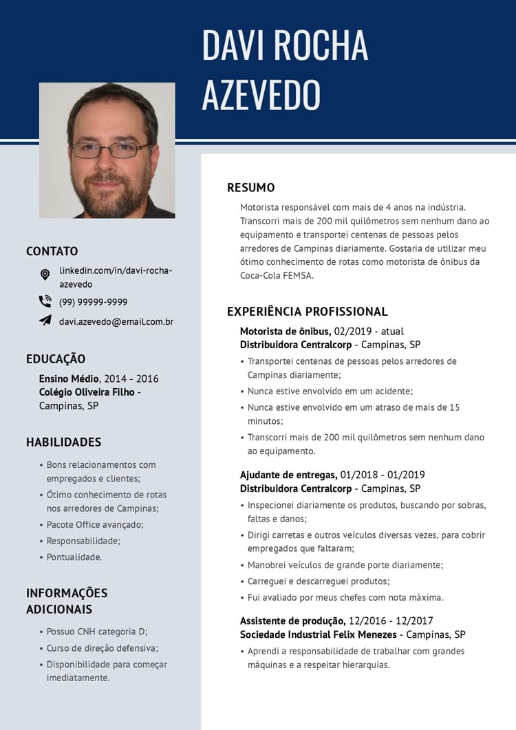 curriculum vitae para preencher Profissional 9