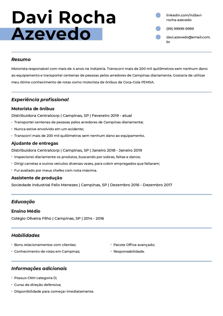 curriculum vitae online para preencher Elegante 5