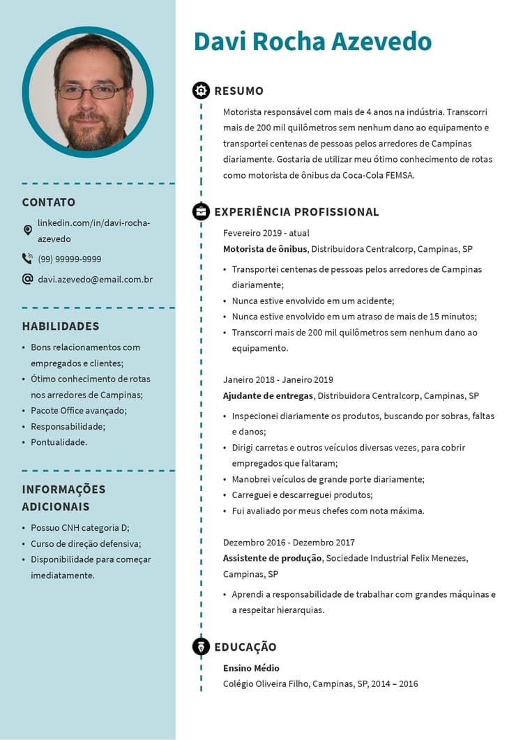 curriculum vitae para preencher Arquétipo