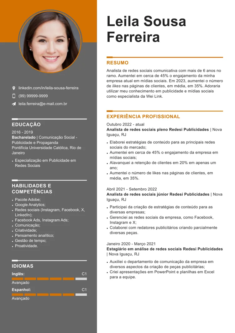 currículo pronto Moderno