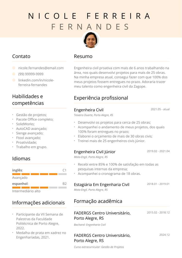 Currículo em PDF pronto para download