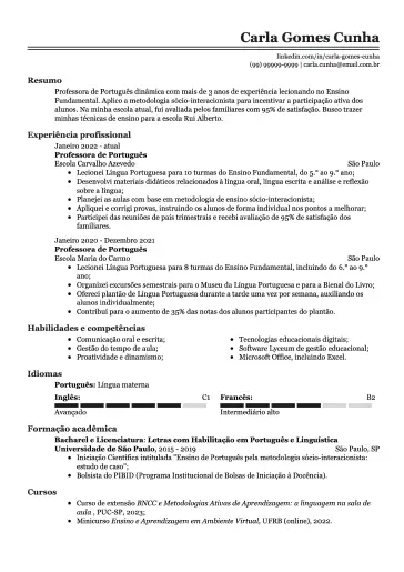 Currículo simples