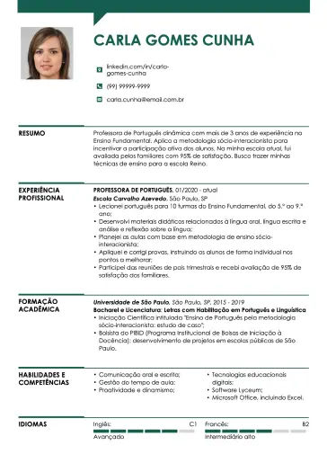 Currículo simples