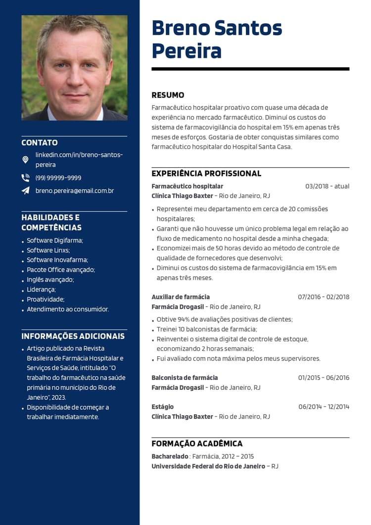 curriculum vitae simples e profissional